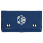 Round Monogram Cards & Dice Set - Navy Blue (Personalized)