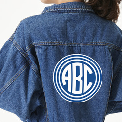 Round Monogram Twill Iron On Patch - Custom Shape - 2XL - Single (Personalized)