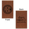 Round Monogram Leatherette Sketchbooks - Small - Double Sided - Front & Back View