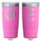 Round Monogram Pink Polar Camel Tumbler - 20oz - Double Sided - Approval