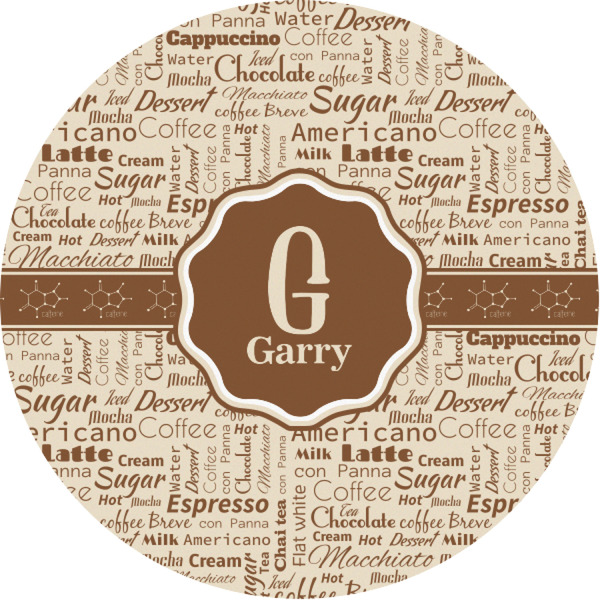 Custom Coffee Lover Multipurpose Round Labels - 1" (Personalized)