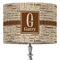 Coffee Lover 16" Drum Lampshade - ON STAND (Fabric)