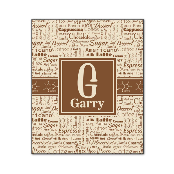 Custom Coffee Lover Wood Print - 20x24 (Personalized)