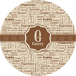 Coffee Lover Multipurpose Round Labels - 3" (Personalized)