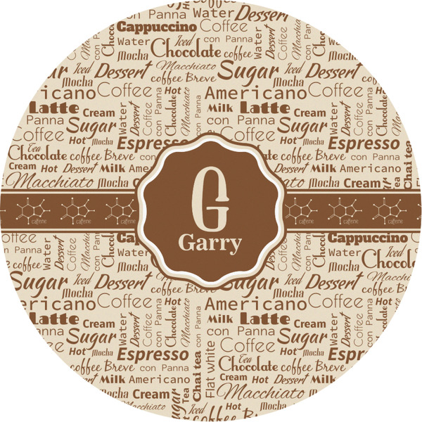 Custom Coffee Lover Multipurpose Round Labels - 3" (Personalized)