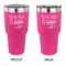 Coffee Lover 30 oz Stainless Steel Ringneck Tumblers - Pink - Double Sided - APPROVAL