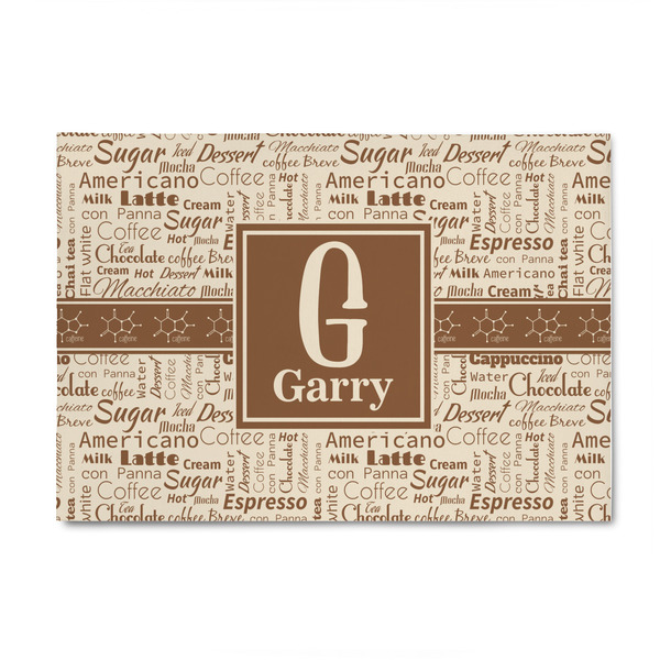 Custom Coffee Lover 4' x 6' Indoor Area Rug (Personalized)