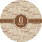 Coffee Lover Multipurpose Round Labels - 5" (Personalized)