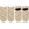 Coffee Lover Adult Ankle Socks - Double Pair - Front and Back - Apvl