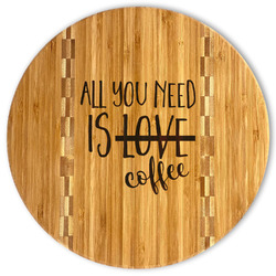 Coffee Lover Bamboo Cutting Board