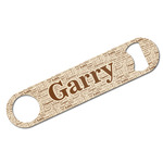 Coffee Lover Bar Bottle Opener - White w/ Name and Initial