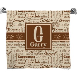 Coffee Lover Bath Towel (Personalized)