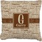 Coffee Lover Burlap Pillow 24"