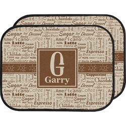 Coffee Lover Car Floor Mats (Back Seat) (Personalized)