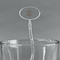 Coffee Lover Clear Plastic 7" Stir Stick - Oval - Main