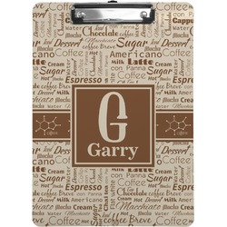 Coffee Lover Clipboard (Letter Size) (Personalized)