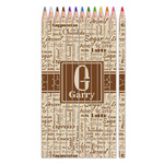 Coffee Lover Colored Pencils (Personalized)