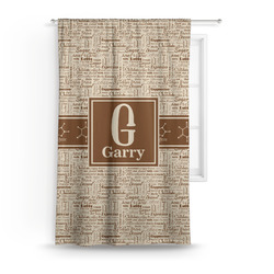 Coffee Lover Curtain Panel - Custom Size (Personalized)