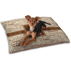 Coffee Lover Dog Bed - Small w/ Name and Initial