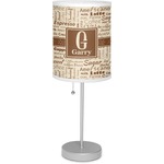 Coffee Lover 7" Drum Lamp with Shade (Personalized)