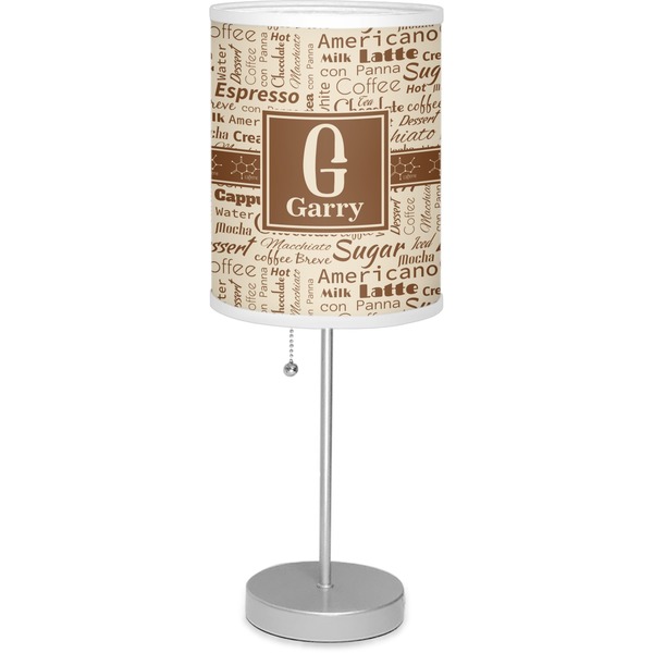 Custom Coffee Lover 7" Drum Lamp with Shade (Personalized)