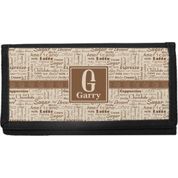 Coffee Lover Canvas Checkbook Cover (Personalized)