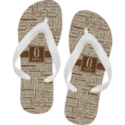 Coffee Lover Flip Flops (Personalized)