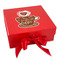 Coffee Lover Gift Boxes with Magnetic Lid - Red - Front