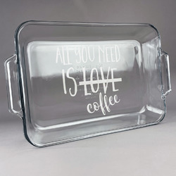 Coffee Lover Glass Baking Dish with Truefit Lid - 13in x 9in