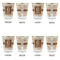 Coffee Lover Glass Shot Glass - with gold rim - Set of 4 - APPROVAL