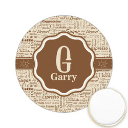 Coffee Lover Printed Cookie Topper - 2.15" (Personalized)