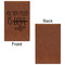 Coffee Lover Leatherette Sketchbooks - Small - Single Sided - Front & Back View