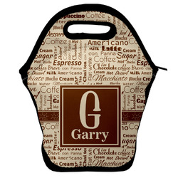 Coffee Lover Lunch Bag w/ Name and Initial