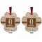 Coffee Lover Metal Paw Ornament - Front and Back