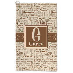 Coffee Lover Microfiber Golf Towel (Personalized)