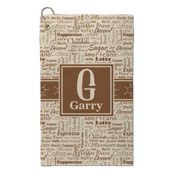 Coffee Lover Microfiber Golf Towel - Small (Personalized)