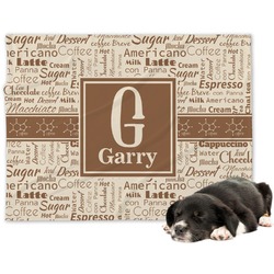 Coffee Lover Dog Blanket - Regular (Personalized)