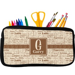 Coffee Lover Neoprene Pencil Case (Personalized)