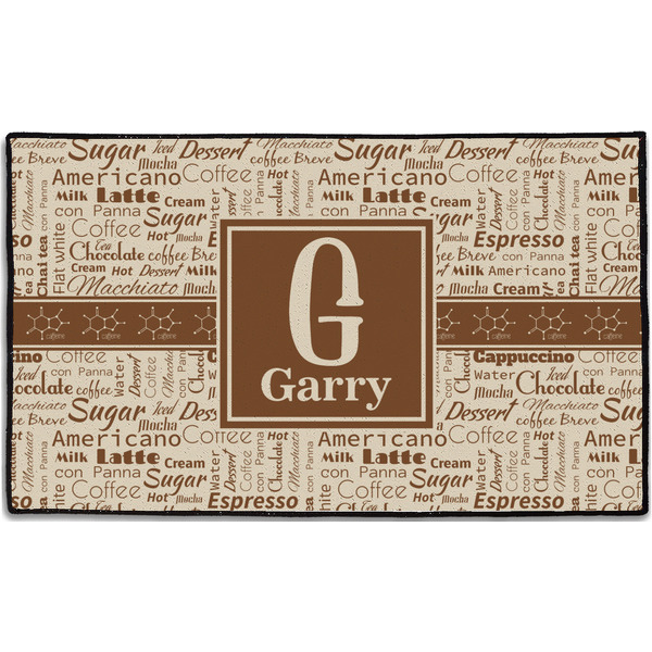 Custom Coffee Lover Door Mat - 60"x36" (Personalized)