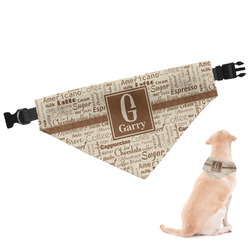 Coffee Lover Dog Bandana - XLarge (Personalized)