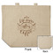 Coffee Lover Reusable Cotton Grocery Bag - Front & Back View