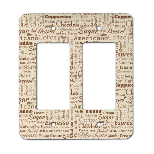 Custom Coffee Lover Rocker Style Light Switch Cover - Two Switch