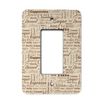 Coffee Lover Rocker Style Light Switch Cover - Single Switch