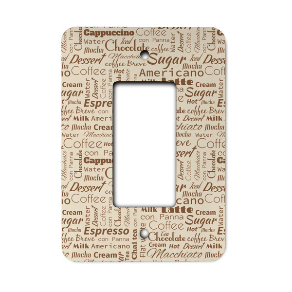 Custom Coffee Lover Rocker Style Light Switch Cover - Single Switch