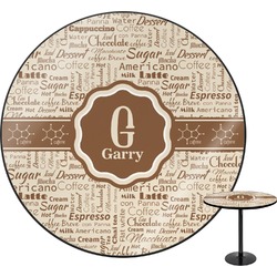 Coffee Lover Round Table - 30" (Personalized)