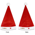 Coffee Lover Santa Hat - Front & Back (Personalized)