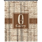 Coffee Lover Extra Long Shower Curtain - 70"x84" (Personalized)