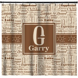 Coffee Lover Shower Curtain - 71" x 74" (Personalized)