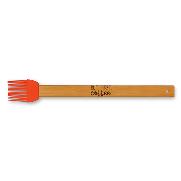 Custom Coffee Lover Silicone Brush - Red