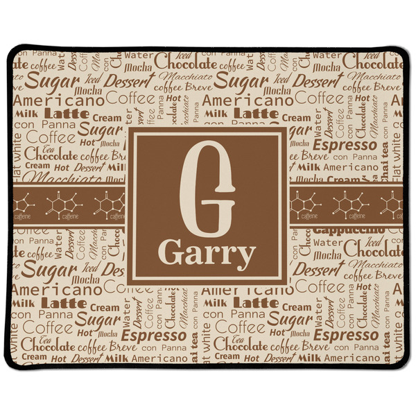 Custom Coffee Lover Large Gaming Mouse Pad - 12.5" x 10" (Personalized)